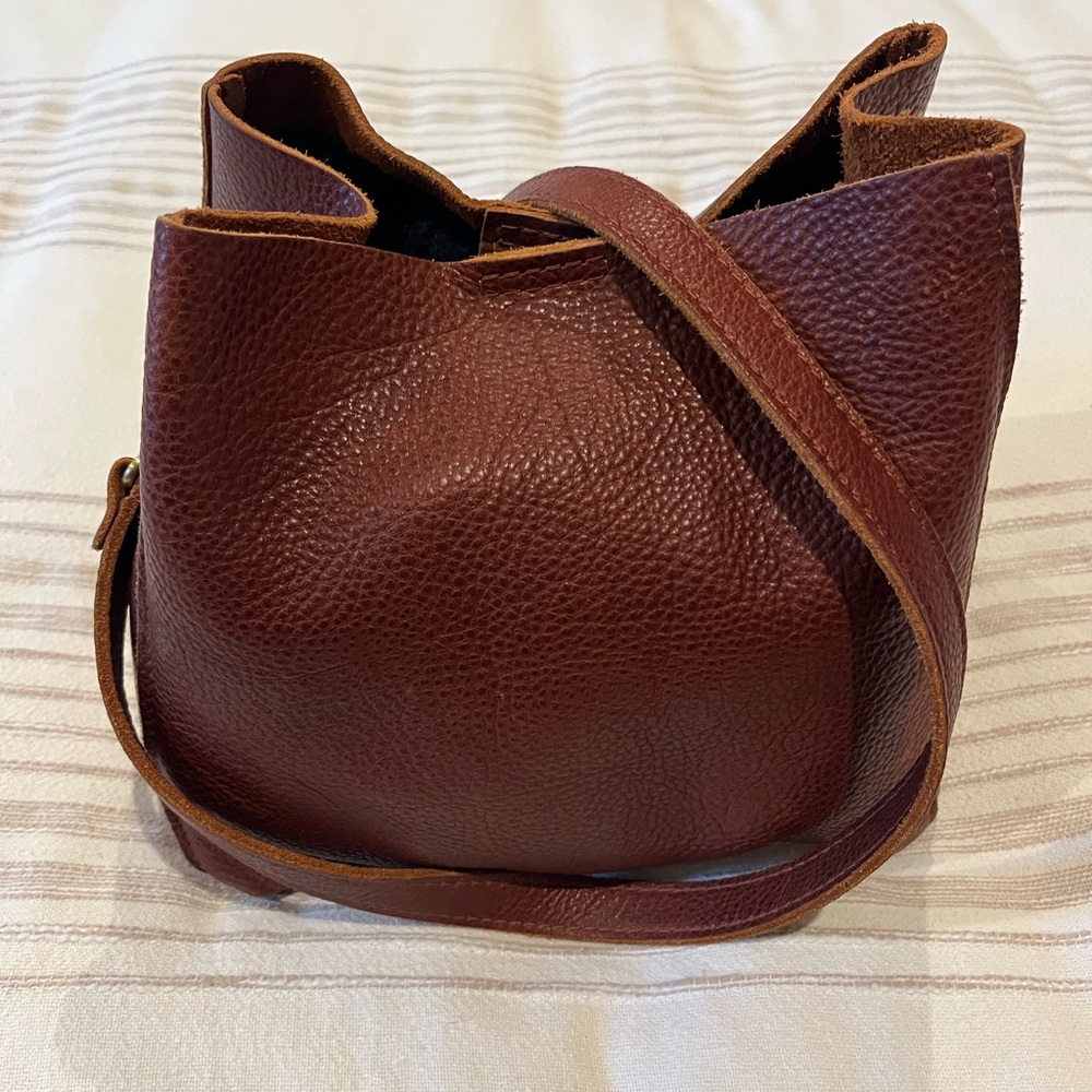 Portland Leather Butterfly Bucket Bag